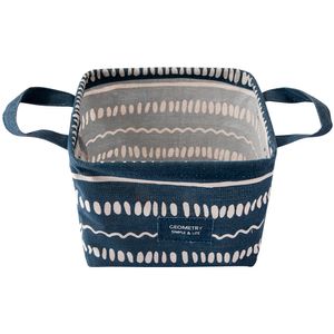 Caixa Organizadora Ambiente Com Alças Poliéster E Algodão Lisa 29x20x13cm LM1883 - honeyhome