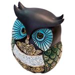 Estatueta_Coruja_Preta_Resina_10x8x14cm_Ref.LM1939_honeyhome
