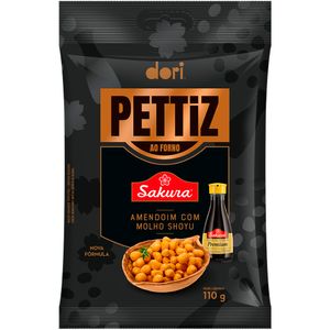 Amendoim Pettiz Molho Shoyu Sakura 36x110g 9012471 - Dori Alimentos