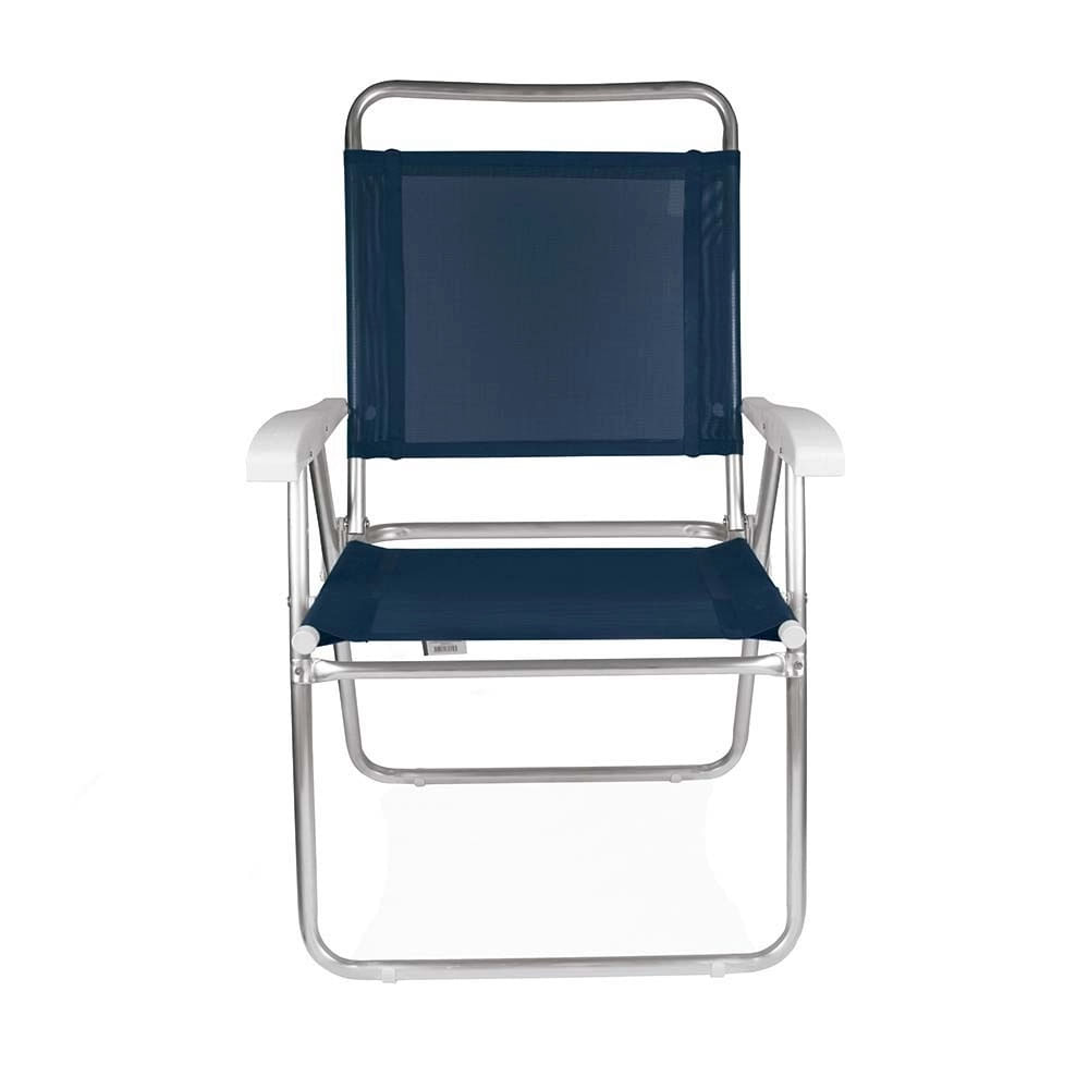 Cadeira Master Plus Alumínio Azul 2112 - Mor - lojasmel