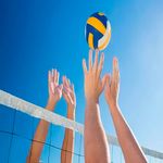 Bola_de_Volei_Praia_E_Quadra_Oficial_Tamanho_5_Pvc_Azul-_Amarelo_BL2398_-_Zippy_Toys