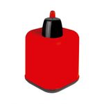 Garrafão_Térmico_Pvc_Vermelho_Tampa_Preta_5_Litros_-_Mor
