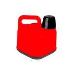 Garrafão_Térmico_Pvc_Vermelho_Tampa_Preta_3_Litros_-_Mor