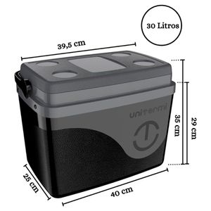 Caixa Térmica Floripa 30L Preta - Unitermi