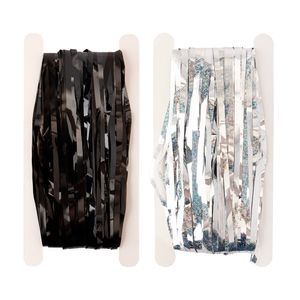 Cortina para Enfeite Franja Metalizada Plástico Sortida 100x200cm LM1408 - honeyhome