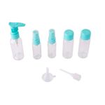 Kit_Viagem_Portátil_7_Frascos_Plástico_Pe_Pet_11.5x3x3cm_Ref.LM1976_honeyhome
