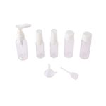 Kit_Viagem_Portátil_7_Frascos_Plástico_Pe_Pet_11.5x3x3cm_Ref.LM1976_honeyhome
