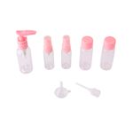 Kit_Viagem_Portátil_7_Frascos_Plástico_Pe_Pet_11.5x3x3cm_Ref.LM1976_honeyhome