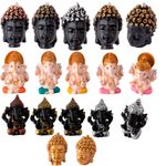 Kit_Estatueta_Cabeça_Hindu_Ganesha_2_Peças_Prata_Dourado_Resina_Cores_Formatos_E_Tamanhos_Sortidos_Ref.LM1808_honeyhome