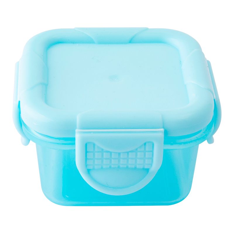Conjunto Potes Com Travas Plástico Sortido 4 Peças 50ml 6x6x3,7cm