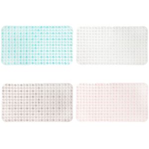 Tapete Para Box Banheiro Antiderrapante Retangular Plástico Sortido 37x68cm LM1922 - Honeyhome