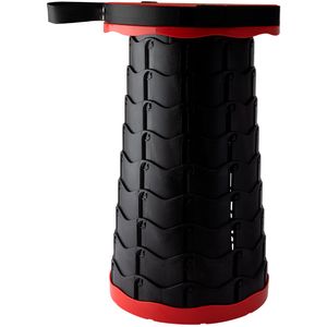 Assento Dobrável Telescópico Com Alça Portátil Suporta Até 150kg Vermelho 25x44cm LM2302 - honeyhome