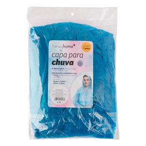 Capa de Chuva Azul Plástico 120x140x0,1 LM2023 - honeyhome