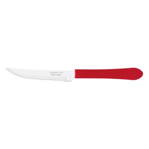 Faca Churrasco Leme Inox Com Cabo Plástico Vermelho Ref.23180474 Tramontina