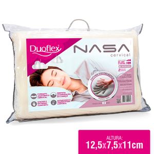 Travesseiro Viscoelástico Nasa Cervical Bege 50x70cm NN2100 - Duoflex