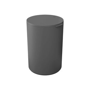 Lixeira Serene Com Tampa Plástico Cinza Chumbo 5 Litros 131063536 - Coza