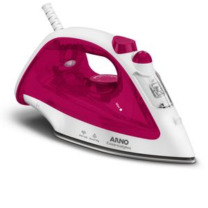 Ferro de Passar A Vapor Essentialgliss Fmq Base Antiaderente Rosa 220v 1100w 1830009065 - Arno