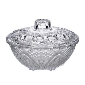 Bomboniere de Vidro Quartzo 360ml 13cm VDA07061 - Wincy Casa