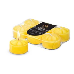 Kit Vela Rechaud Lamparina Amarela 12 Unidades - Chama de Ouro