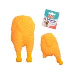 Brinquedo_Para_Cães_Frango_Assado_Pvc_Amarelo_14cm_Ref.PET119_Western_Pet