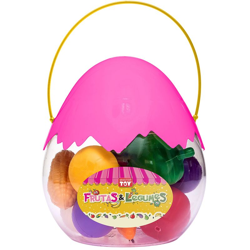 Ovo Frutas E Legumes Plástico Pp 14 Peças XIS0822 - Toymaster