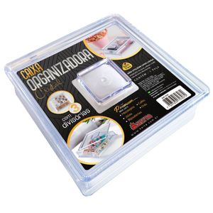 Caixa Organizadora Para Cosméticos 3 Divisórias Plástico Cristal K40 - Keita