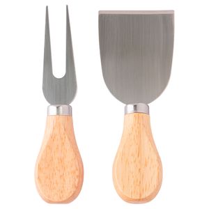 Conjunto 2 Peças Para Queijo Ideal Garfo E Espátula Aço Inox 12x2cm LM1851 - honeyhome