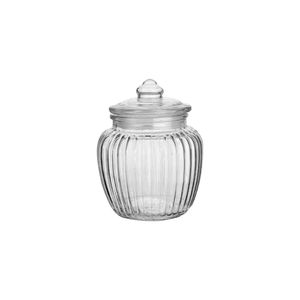 Pote Hermético P Montana Canelado Vidro 600ml 13,5x10,5cm LM2043 - honeyhome