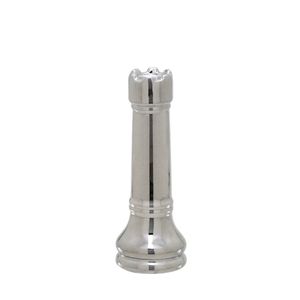 Enfeite Decorativo Torre Cerâmica Prata 15x5,5x5,5cm 123205 - Mabruk Presentes