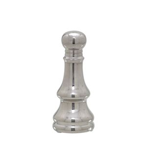 Enfeite Decorativo Peão Cerâmica Prata 15,5x6,5x6,5cm 123203 - Mabruk Presentes