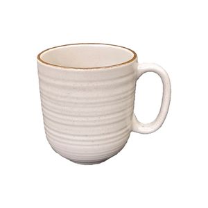 Caneca Deluxe Cerâmica Bege Fosco 295ml 9,5x8,5cm LM2320 - honeyhome