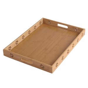 Bandeja de Servir Futuro Com Alça P Bambu 33x22x4,5cm LM1778 - honeyhome