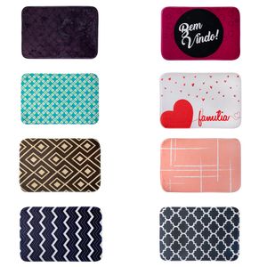 Tapete de Entrada Padron Estampas Sortidas 100% Poliéster 40x60cm - honeyhome