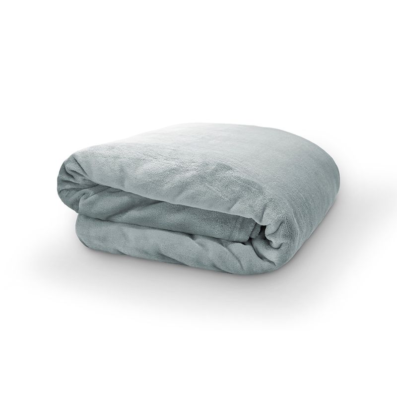 Cobertor_Queen_Velour_300g_M2_Poliéster_Cinza_Limestone_220x240cm_Ref.112593934030_Camesa