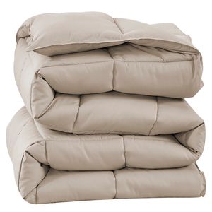Edredom Solteiro Ecopluma Poliéster Bege 160x240cm 118054023592 - Camesa