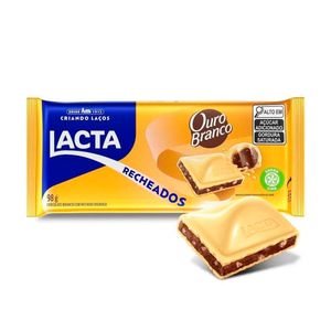 Tablete Chocolate Ouro Branco Recheado 98g 1651 - Lacta