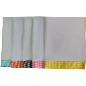 Kit 10 Panos Copa Algodão Pé de Galinha Barra Xadrez Sortido 48x68cm - Textil Silva