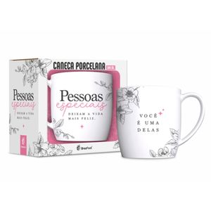Caneca Urban Pessoas Especiais Porcelana Branca 300ml 13293 - Brasfoot