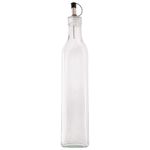 Porta_Oléo/_Vinagre_500ml_Vidro_Bico_Dosador_Inox_Plástico_30x5,3x5,3cm_Ref.LM2025_honeyhome