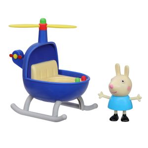 Peppa Pig Adventures Rebecca Coelho Com Helicóptero 2 Peças F2742 - Hasbro