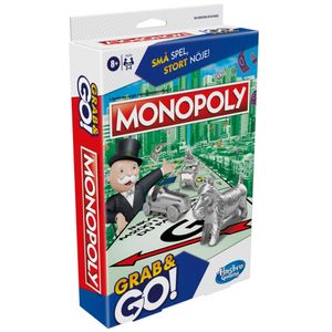 Jogo Monopoly Grab & Go Verde E Vermelho F8256 - Hasbro