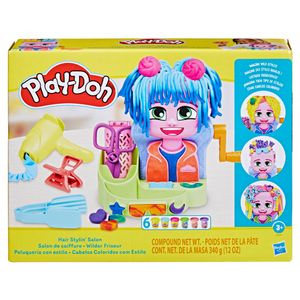 Massinha de Modelar Play Doh Cabelos Coloridos Com Estilo 6 Potes F8807 - Hasbro