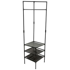 Guarda-roupas Lauren Closet Aberto Modulado 3 Prateleiras Ferro E Tecido Tnt 42x42x154cm LM1501 - honeyhome