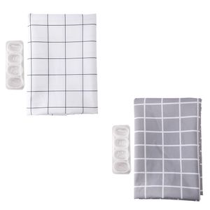 Cortina Box Banheiro Ambiente Estampa Geométrica Poliéster Sortido 180x180cm LM1902  - honeyhome
