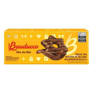 Pão de Mel Cobertura Chocolate Ao Leite Especial 180g 22820 - Bauducco