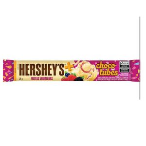 Wafer Chocotubes Frutas Vermelhas E Cobertura Chocolate Branco 25g 23140 - Hersheys