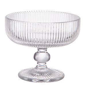 Conjunto Taças Para Sobremesa Vidro Graffiato Transparente 310ml 6 Peças TCSB001TR - Hauskraft