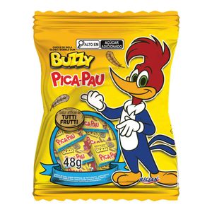 Chiclete Buzzy Pica-pau Tutti-frutti 48g 3681 - Riclan