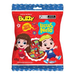 Chiclete Buzzy Luccas Neto Tutti-frutti 48g 3685 - Riclan