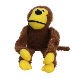 Brinquedo Para Cães Pelúcia Macaco Poliéster Marrom 45cm RG0001 - Ringo